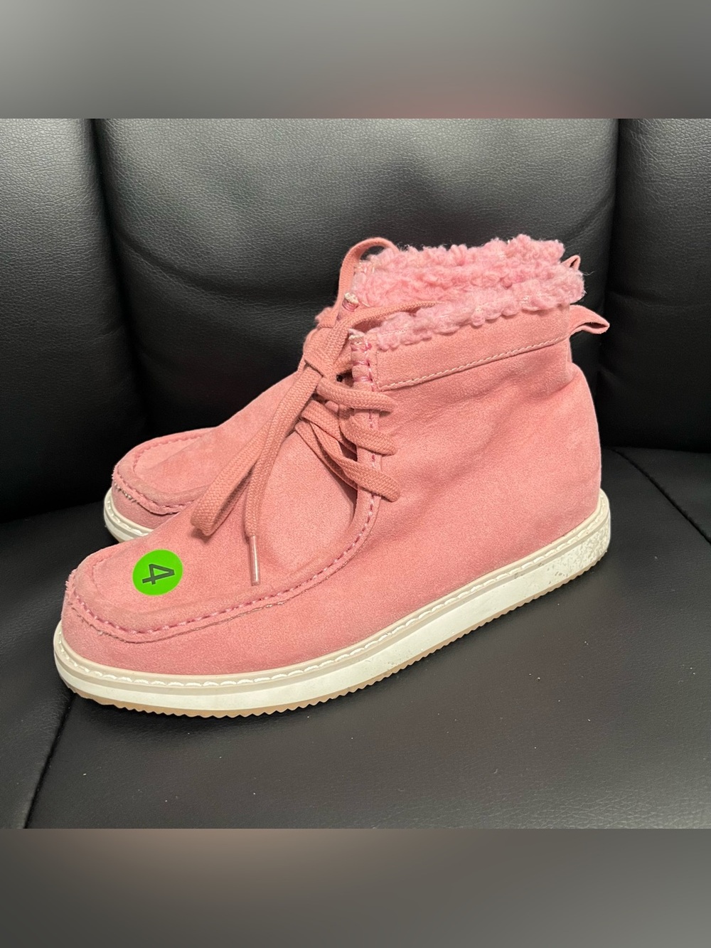 Gap Kids moc-toe lace-up suede boots big kids ( girls) size 4